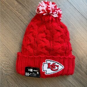Kansas City Chiefs Red Knit Pom-Beanie NWT